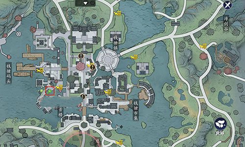 天涯明月刀手游江南胜景录位置坐标大全