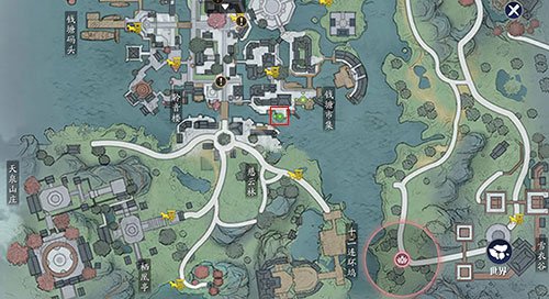 天涯明月刀手游江南胜景录位置坐标大全