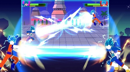 火柴人攻击龙战士