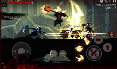 死亡之影黑暗骑士火柴人战斗截图5