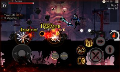 死亡之影黑暗骑士火柴人战斗截图3