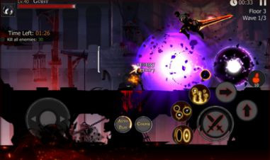 死亡之影黑暗骑士火柴人战斗截图1