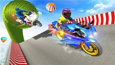 警用摩托巨型坡道特技截图2