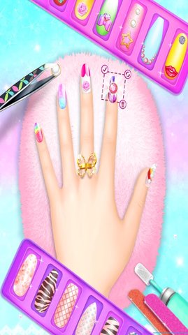 女孩时尚美甲沙龙