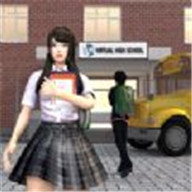 动漫学校的女孩生活模拟器游戏3D