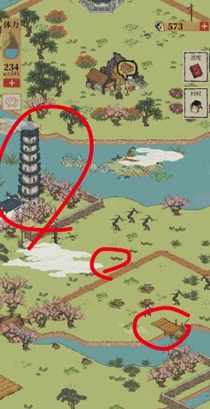 江南百景图钓鱼台放哪里?