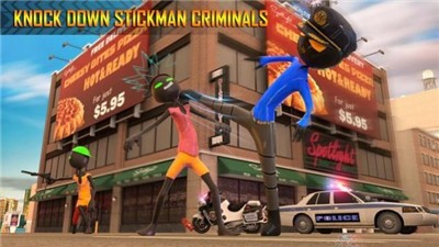 火柴人警察摩托追逐2020截图2