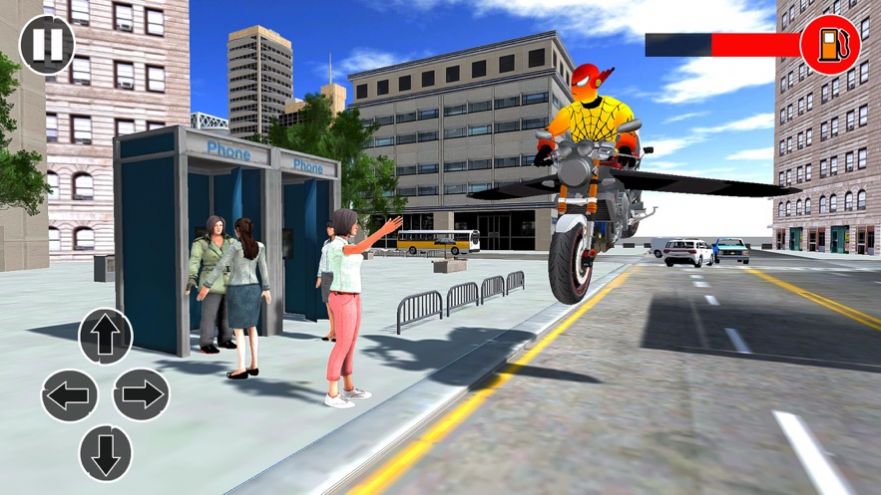 蜘蛛英雄自行车飞行