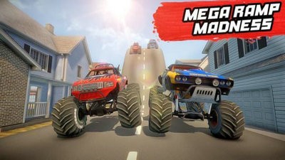 超级斜坡怪物卡车特技截图1
