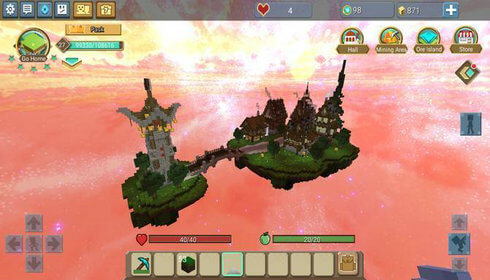 空岛生存模拟器是一款像素风格的生存休闲手游，在游戏中，玩家出世在天地面的一个小岛上。玩家要做的就是生活并逐个扩展本人的岛屿。玩家会遇到游戏中的各种艰难。您必需在每个步骤上都十分小心，并记住本人在云端。 空岛生存模拟器特色： 1、一个新的独特故事这个世界是一次奇妙的冒险； 2、在资源岛上建设一条特殊的矿山机械消费线，罕见矿流波动； 3、您能够随时在背包和商店轻松交易。 空岛生存模拟器亮点： 1、在这个迷你的天空世界中享受冒险，每个场景的直接表现都很有味； 2、可以向您展示各种像素般的游戏玩法我会。极限冒险的内容就是您的故事； 3、在此天空中建立自己的领地，城堡，花园和山脉。 游戏点评： 具有很高的自由度，玩家可以玩很多游戏，可以充分发挥想象力； 如果您有想法，就不能错过这款游戏。