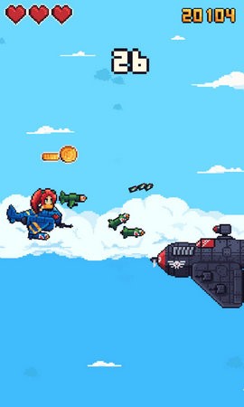 像素女孩飞机截图2