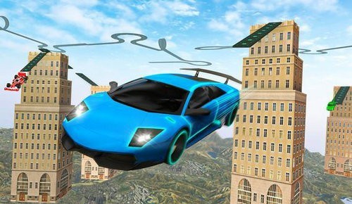 Electric Car Ramp Stunt 2020