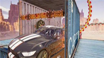 赛车不可能的斜坡特技