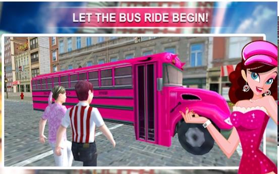 粉红女士校车司机