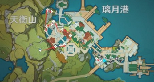 原神霓裳花分布图一览