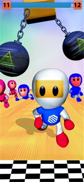 有趣的秋天火柴人男孩