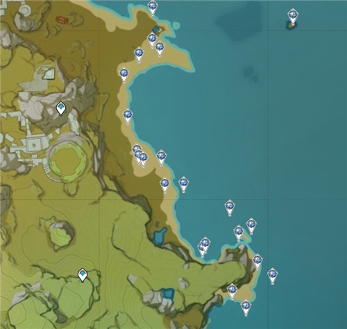 原神星螺哪里多分布图