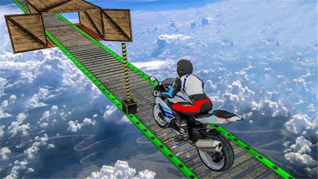 摩托车空中赛道3D截图3