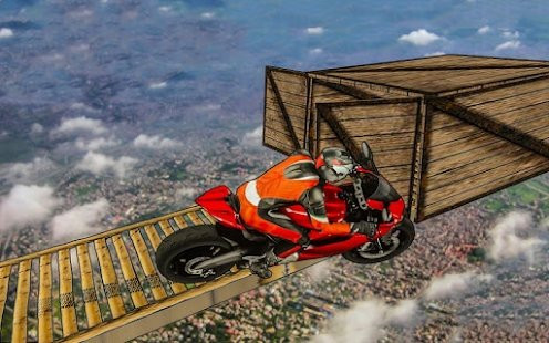 摩托车空中赛道3D截图1