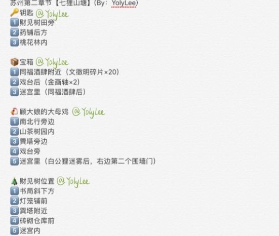 江南百景图七狸山塘宝箱钥匙在哪里