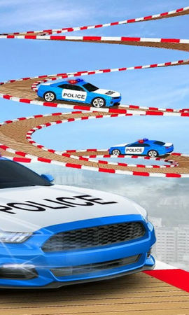 警察吉普车特技