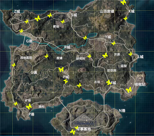 和平精英滑翔机刷新点一览