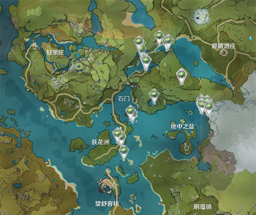 原神莲蓬分布图哪里多