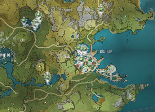 原神莲蓬分布图哪里多