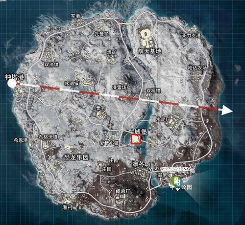 和平精英极光堡在哪里