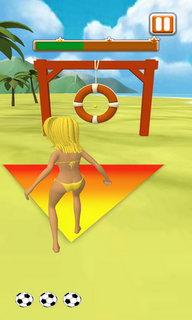 海滩拍摄足球射门王