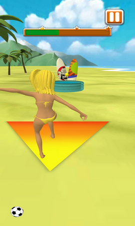 海滩拍摄足球射门王