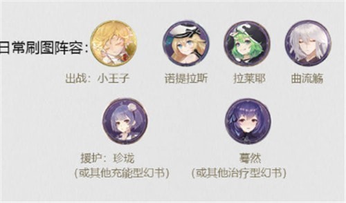 幻书启世录小王子阵容怎么搭配?