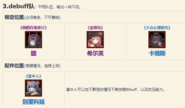 幻书启世录debuff队阵容搭配推荐