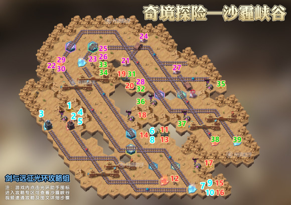 剑与远征沙霾峡谷攻略路线图