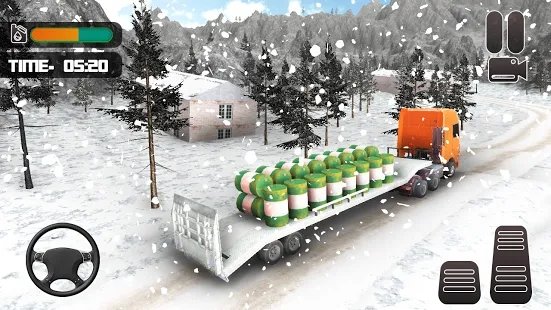 雪地越野汽车运输模拟器