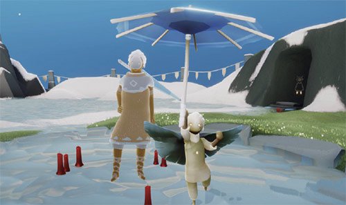 光遇雨伞怎么锄地