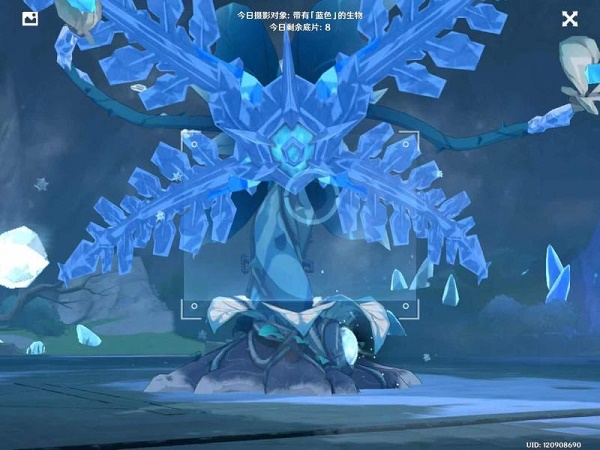 原神福至五彩蓝色生物在哪拍照