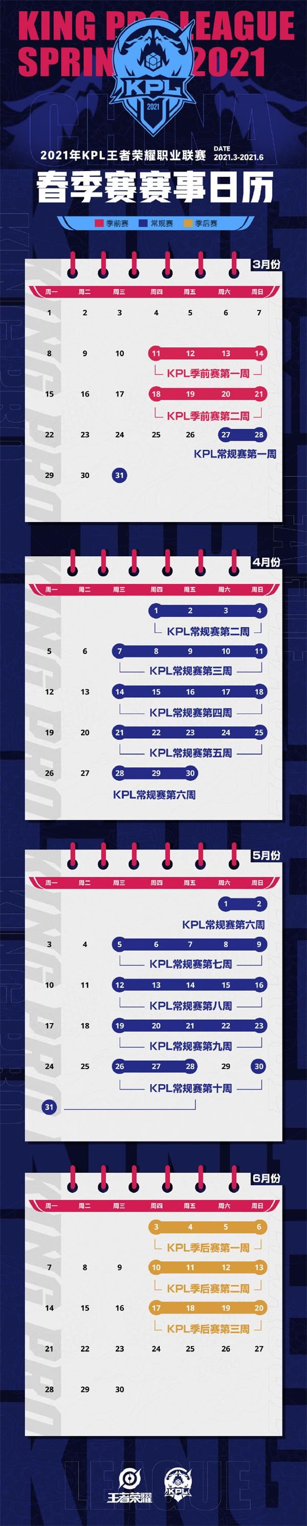2021KPL春季赛赛程表一览