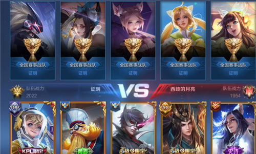 王者荣耀全国战队为什么不显示称号