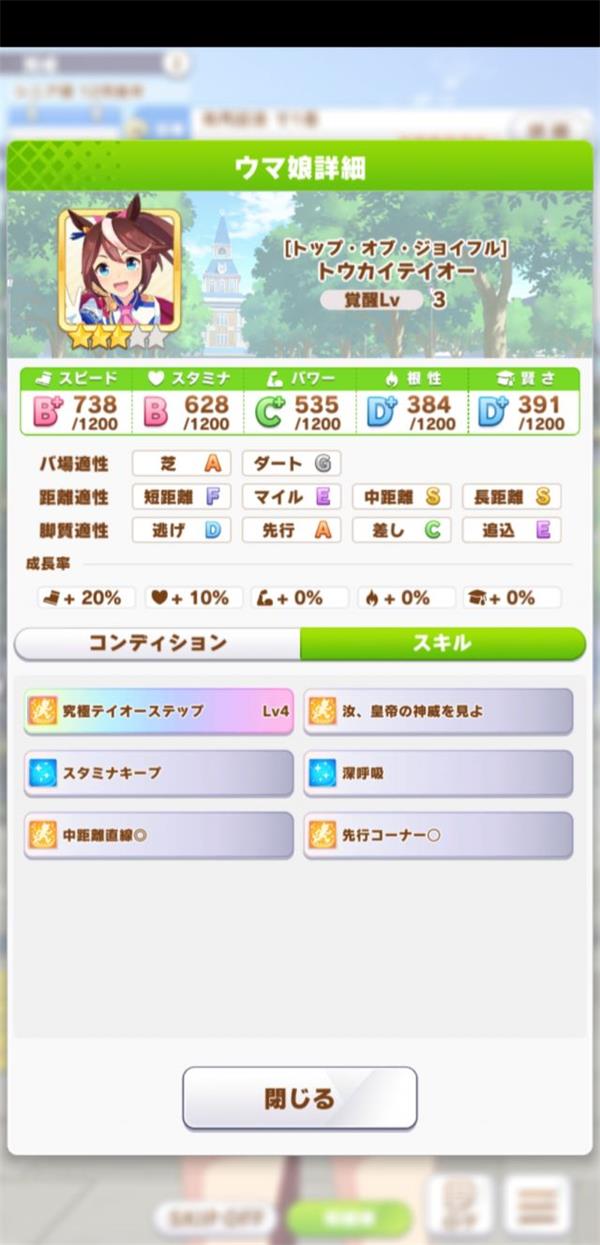 赛马娘东海帝王加点攻略