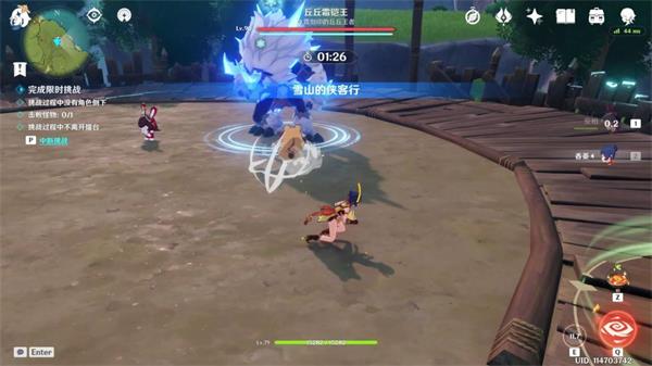 原神雪山的侠客行通关攻略