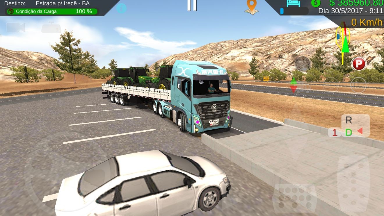 半挂车倒车模拟截图1