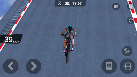 BMX自行车不可能的坡道