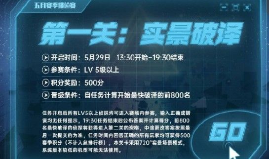 违法大师五月赛季排位赛悉数关卡答案