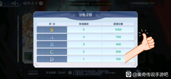 奥奇传说手游破阵天下第八期攻略完美平民打法