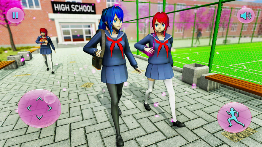 动漫学校3D女孩模拟器苹果版截图
