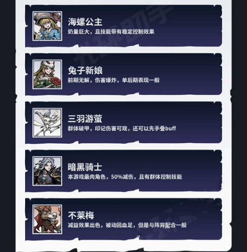 魔镜物语伙伴强度排行榜一览