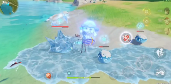 原神莫娜大战史莱姆丘丘人视频完整版