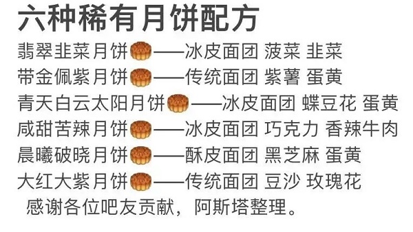 三国志幻想大陆月饼配方大全
