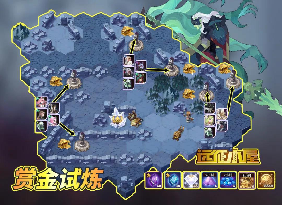 剑与远征特雷兹诺试炼之地攻略图气焰